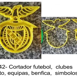 J 2342- Cortador futebol,  clubes  desporto, equipas, Benfica,  simbolos logos