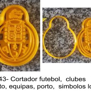 J 2343- Cortador futebol, clubes  desporto, equipas, Porto,  simbolos logos
