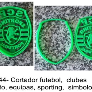 J 2344- Cortador futebol, clubes  desporto, equipas, Sporting,  simbolos logos