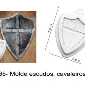 J 2365- Molde escudos, cavaleiros, armas