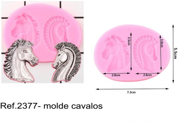 J 2377- molde cavalos