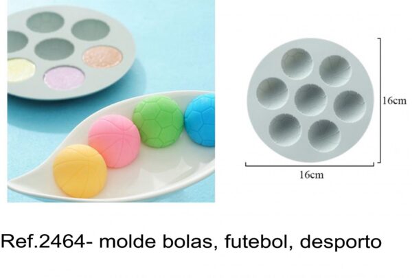 J 2464- molde bolas, futebol, desporto, circulos esferas