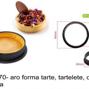 J 2470- aro forma tarte, tartelete, circulo, redonda