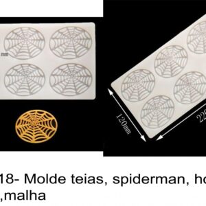 J 2518- Molde teias, spiderman, homen aranha,malha