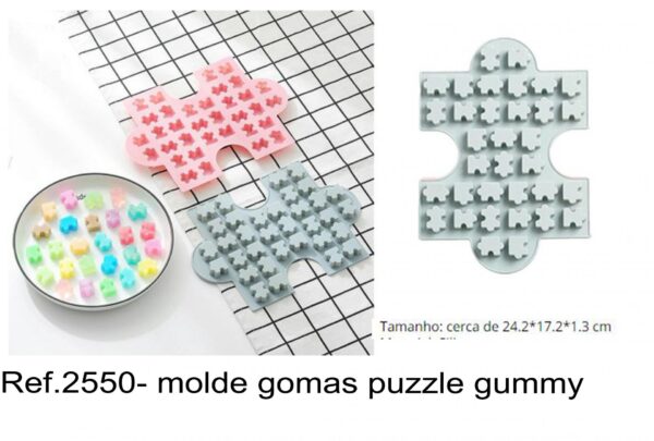 J 2550- molde gomas puzzle gummy