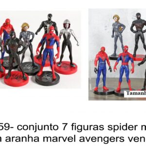 J 2559- conjunto 7 figuras spider man homem aranha marvel avengers venom