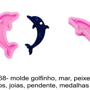 J 2568- molde golfinho, mar, peixe,  simbolos, joias, pendente, medalhas oceano
