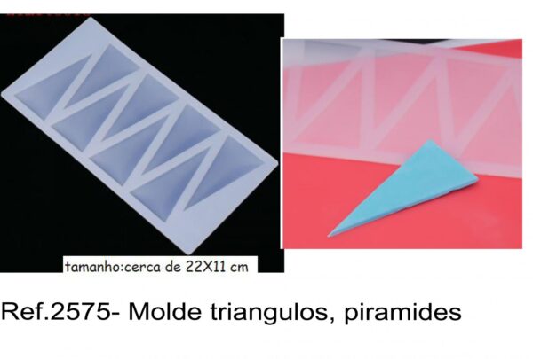 J 2575- Molde triangulos, piramides