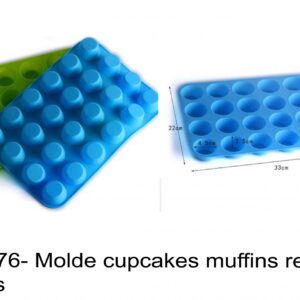 J 2576- Molde 24 cupcakes muffins redondo circulos