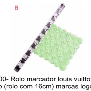 J 2600- Rolo marcador louis vuitton, simbolo (rolo com 16cm) marcas logo simbolo  mala senhora roupa perfumes  vuiton