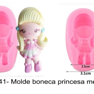 J 2741- Molde boneca princesa menina