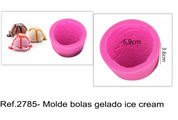 J 2785- Molde bolas gelado ice cream