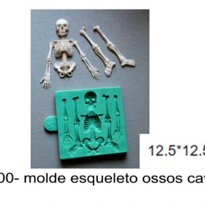 J 2800- molde esqueleto ossos caveira anatomia