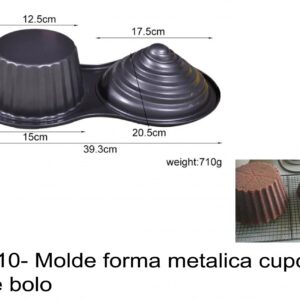 J 2810- Molde forma metalica cupcake gigante bolo