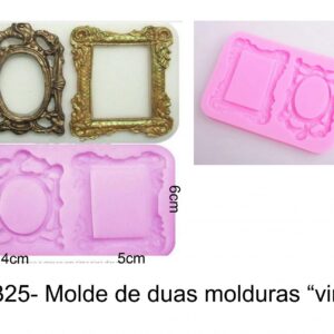 J 325- Molde 2 molduras espelhos vintage