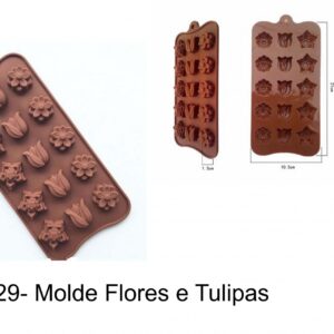 J 329- Molde Tulipas/flores