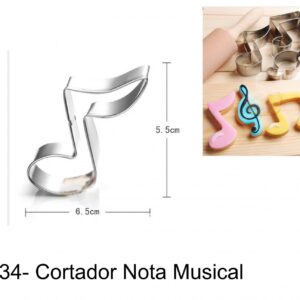 J 334-  Cortador Notas Musicais- musica