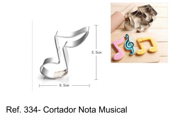 J 334-  Cortador Notas Musicais- musica