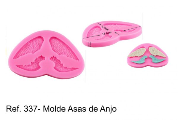 J 337- molde asas anjo/anjos