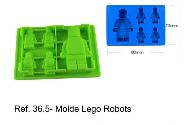 J 36.5- Molde Boneco Grande e  pequeno  Lego peças