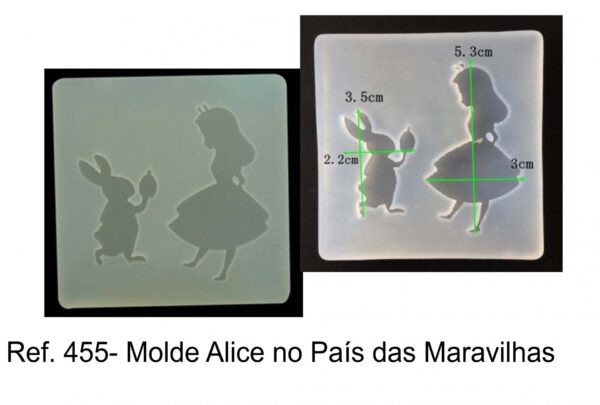 J 455-Molde Alice no País Maravilhas (disney)
