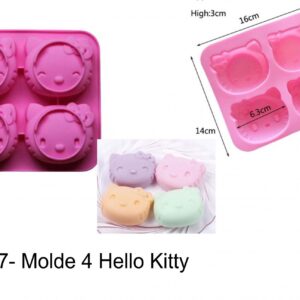 J 487- Molde Hello Kitty gatos