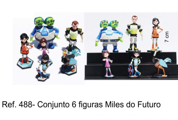 J 488-  Conjunto 6 figuras Miles do Futuro- Disney