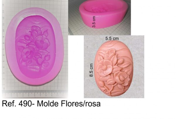 J 490- Molde Flores/rosas