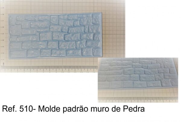 J 510- Molde padrão muro Pedra