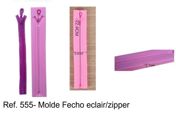J 555- Molde Fecho eclair/zipper