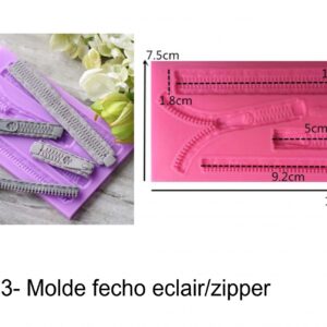 J 563- Molde fecho eclair/zipper