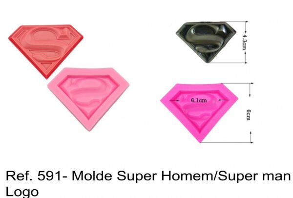 J 591- Molde Super Homem/Super man Logo