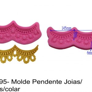 J 595- Molde Pendente Joias/ Coroas/colar/vintage coroa