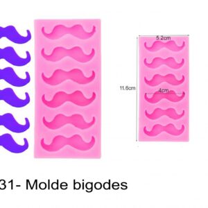 J 631- Molde bigodes