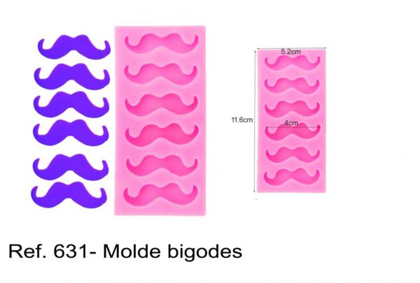 J 631- Molde bigodes