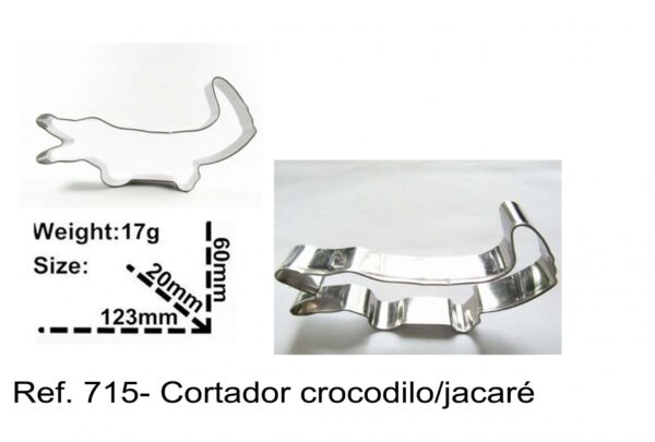 J 715- Cortador crocodilo/jacaré