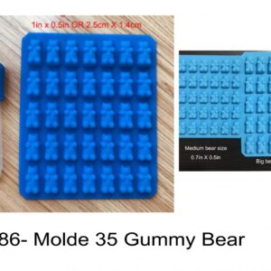J 786- Molde 35 Gummy Bear (ursos) gomas