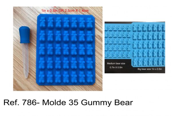 J 786- Molde 35 Gummy Bear (ursos) gomas