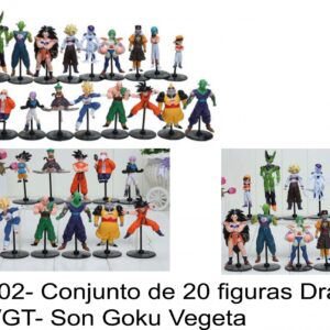 J 802- Conjunto de 20 figuras Dragon Ball Z/GT- Son Goku Vegeta