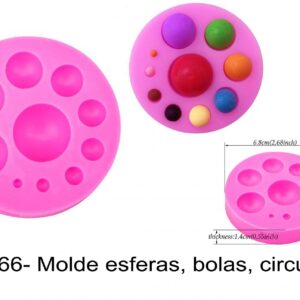 J 866- Molde esferas, bolas, circulos perolas