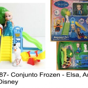 J 887- Conjunto Frozen - Elsa, Anna, Olaf- Disney