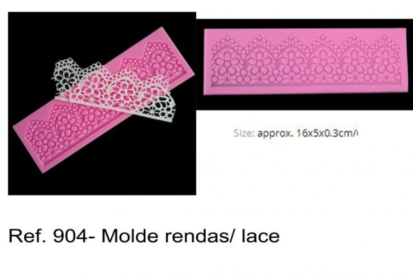 J 904- Molde rendas/ lace