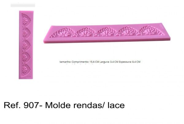 J 907- Molde rendas/ lace
