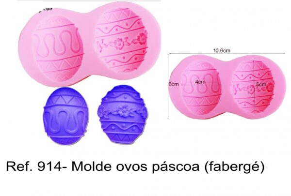 J 914- Molde ovos páscoa (fabergé)
