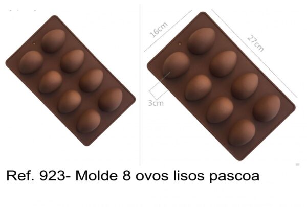 J 923- Molde 8 ovos lisos pascoa