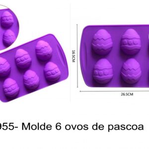 J 955- Molde 6 ovos de pascoa