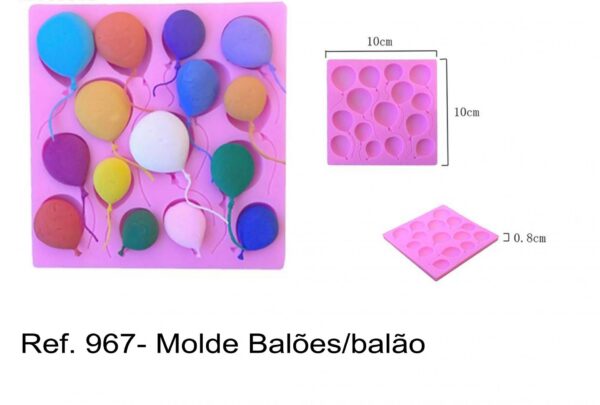 J 967- Molde Balões/balão