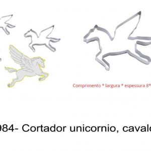 J 984- Cortador unicornio, cavalo alado pegasus